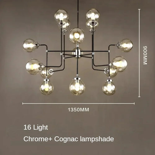 lustre artistique en verre pour décoration intérieure moderne - vue 24 sur 24