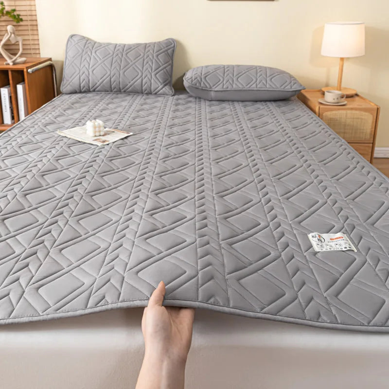 literie matelassée en coton de soja pour lit doux - vue 10 sur 10