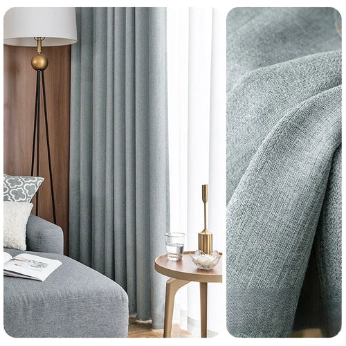 Rideau occultant moderne style ins pour salon chambre - vue 8 sur 13