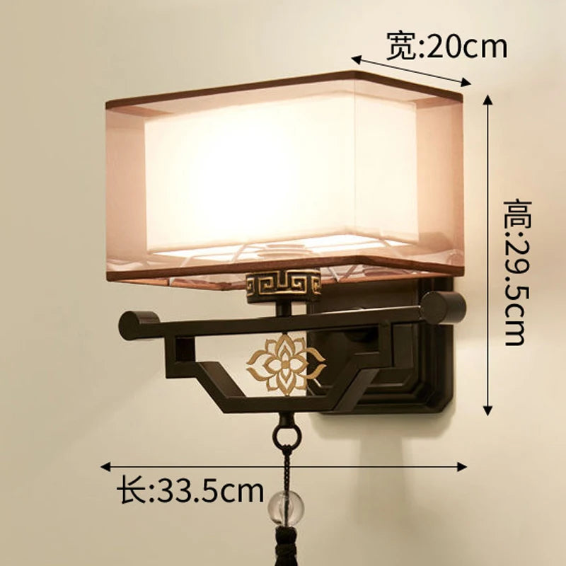 applique murale en tissu style chinois pour intérieur moderne - vue 10 sur 11
