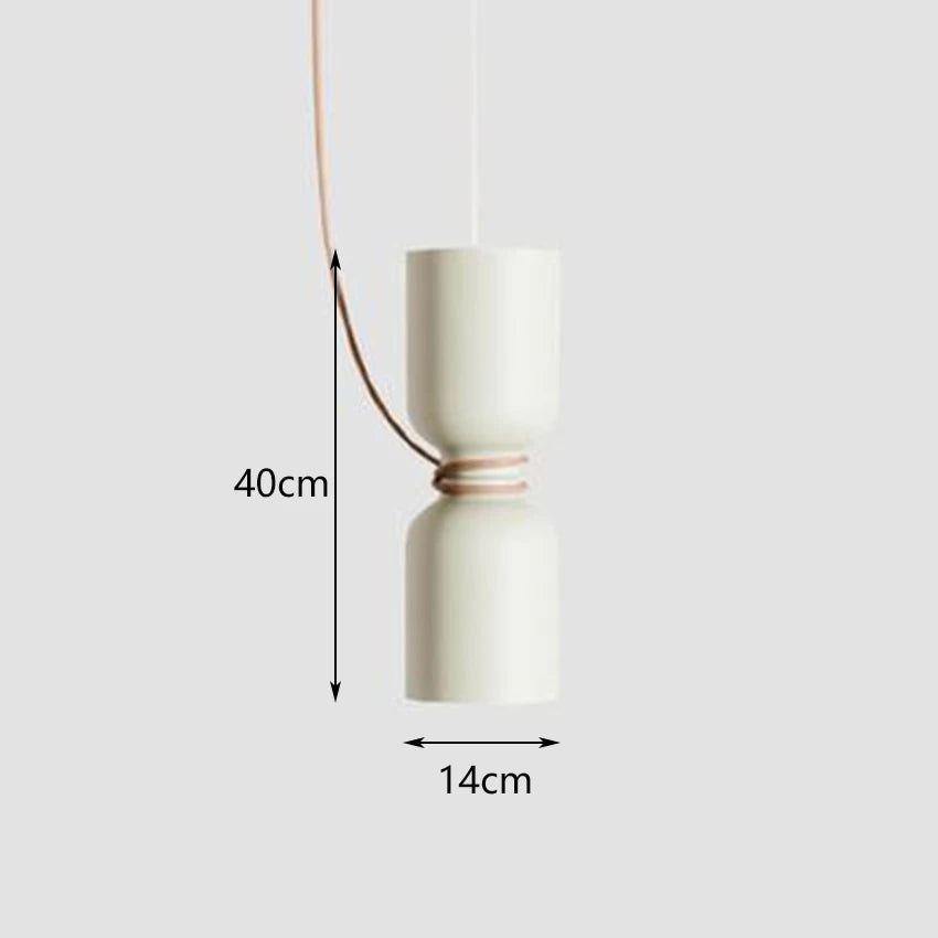 suspension nordique led en fer forgé design moderne - vue 10 sur 17