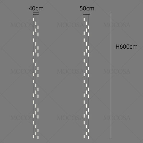 lustre à led moderne pour éclairage suspendu élégant - vue 9 sur 13