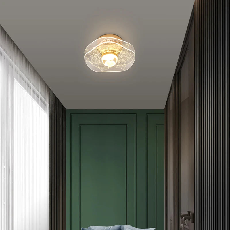 plafonnier led moderne nordique pour intérieur et balcon - vue 4 sur 13