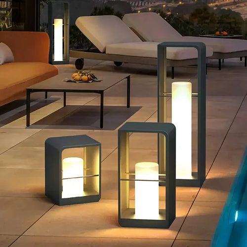 Lampe de jardin moderne solaire LED clôture lumière IP54 extérieur étanche ambiance éclairage pelouse lumières Villa cour décor lampadaires - vue 2 sur 21