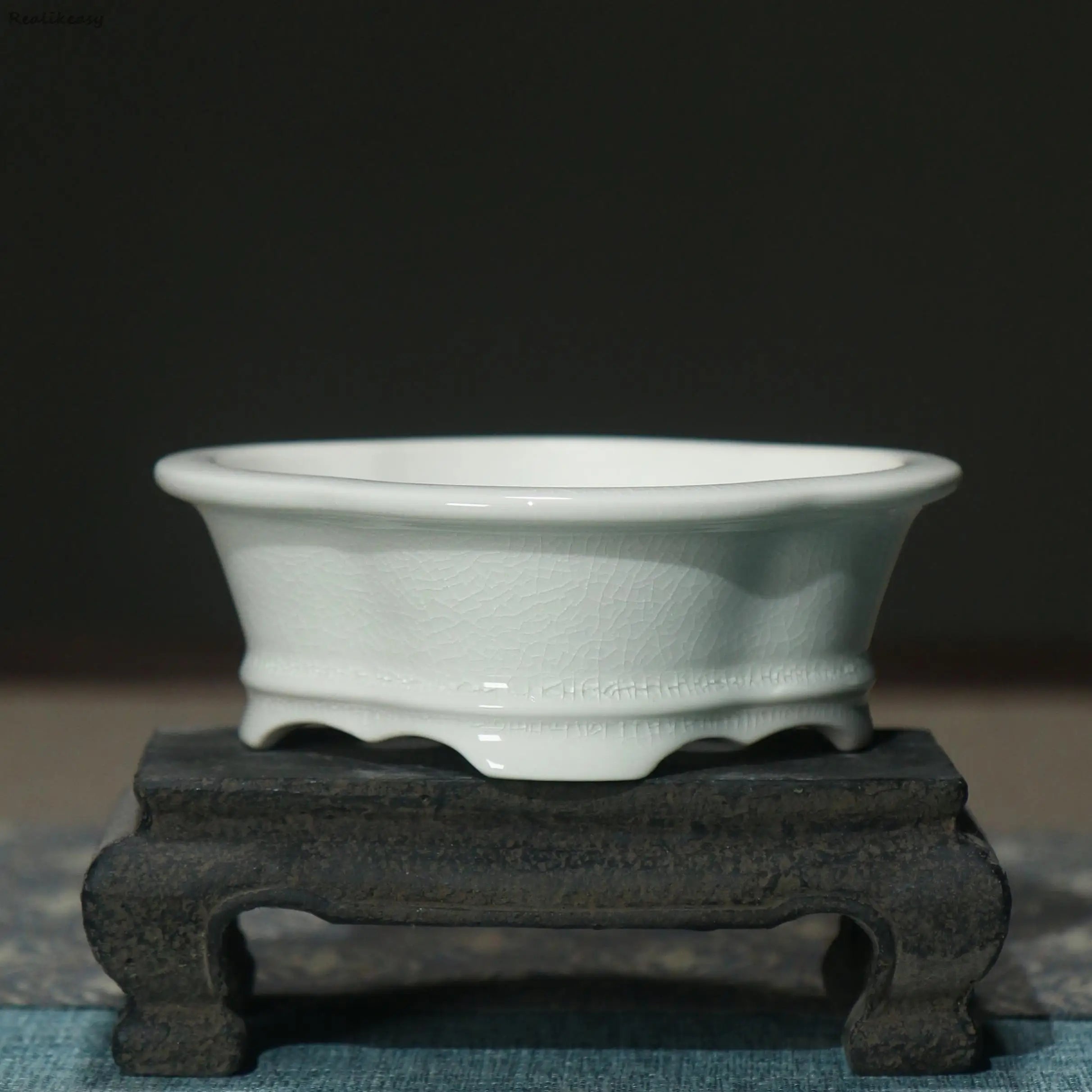 pot de fleur créatif en céramique émaillée pour décoration intérieure - vue 3 sur 14