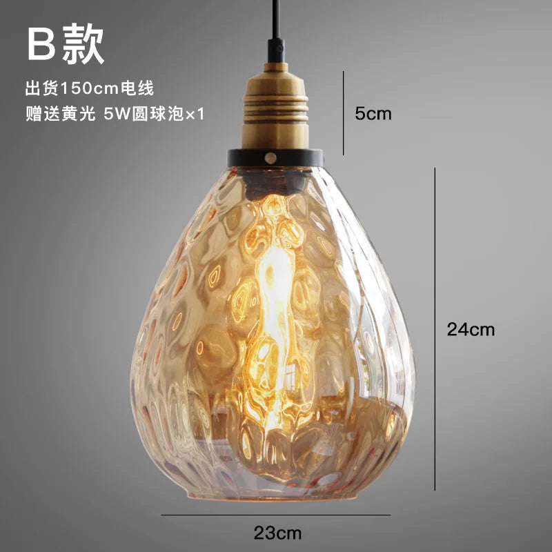 lustre industriel rétro pour décoration intérieure moderne - vue 8 sur 10