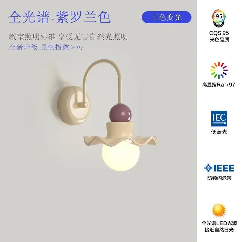 suspension led fleur style nordique pour décoration intérieure - vue 13 sur 16