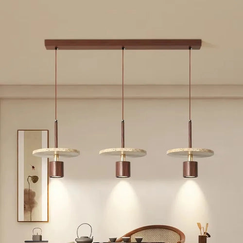 lustre moderne en pierre pour restaurant et chevet - vue 4 sur 9