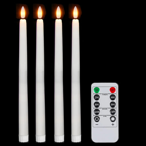 lot de 4 à 72 bougies LED scintillantes sans flamme avec télécommande - vue 12 sur 14