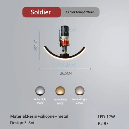 lampe suspendue déco licorne - vue 14 sur 14