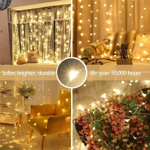 guirlande lumineuse usb avec télécommande pour fêtes et décorations - vue 5 sur 9