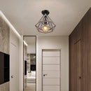 lustre de plafond en corde de chanvre fait main style industriel rétro