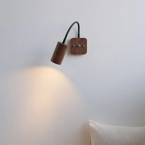 applique murale en bois de noyer rotative pour décoration intérieure - vue 5 sur 6