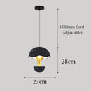 suspension créative champignon en ciment pour restaurant café bar