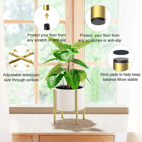 support de plantes en métal élégant et réglable pour intérieur extérieur - vue 7 sur 7