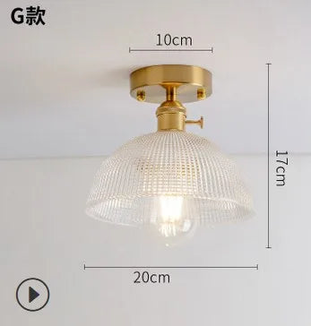 Plafonnier en verre japonais unique - vue 18 sur 18