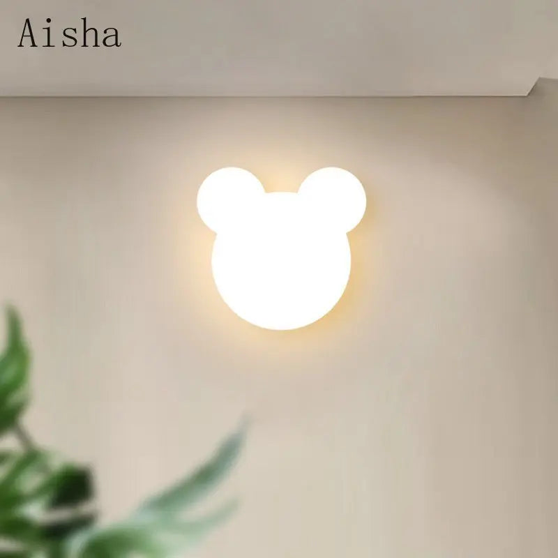 2022 New Wall Lamp Modern Led Bear Wall Light for Home Bedside Lamp Creative Children's Room Background Wall Nursery Aisle Lamps - vue 1 sur 6
