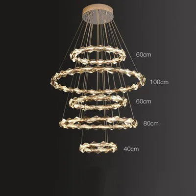 lustre moderne en cristal pour ambiance élégante et minimaliste - vue 15 sur 19