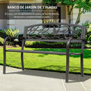 banc de jardin marron avec dossier animal design élégant et confortable