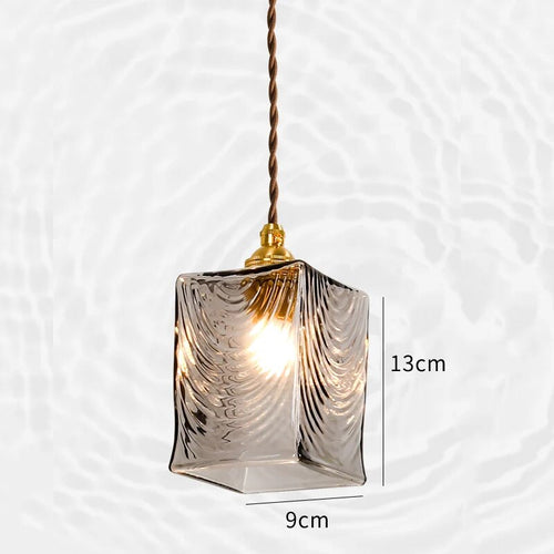 suspension laiton verre salle manger bar - vue 8 sur 9