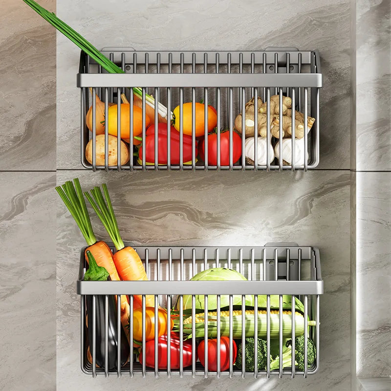 panier mural suspendu pour fruits légumes et décoration intérieure - vue 5 sur 9