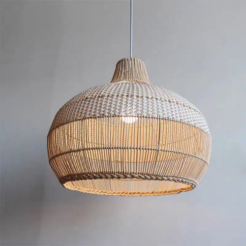 suspension en osier japonais tissée à la main pour décoration intérieure - vue 2 sur 15