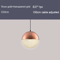suspension nordique en verre à carreaux pour décoration moderne