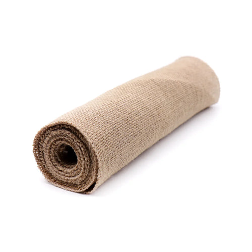 Chemin de table toile de jute style champetre - vue 4 sur 7