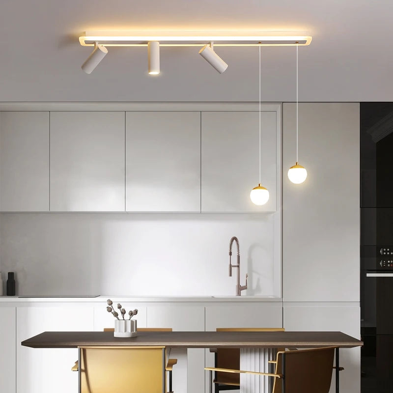 Plafonnier led acrylique projecteur spots - vue 4 sur 10