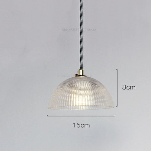 lustre moderne en verre style nordique soucoupe volante led - vue 10 sur 10