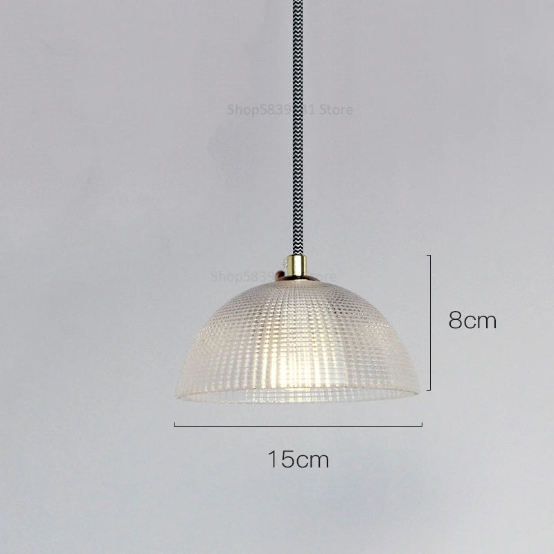 lustre moderne en verre style nordique soucoupe volante led - vue 9 sur 10