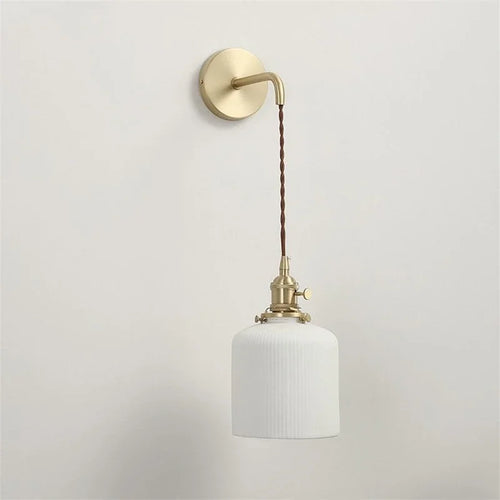 applique murale led nordique moderne en céramique vintage - vue 9 sur 15