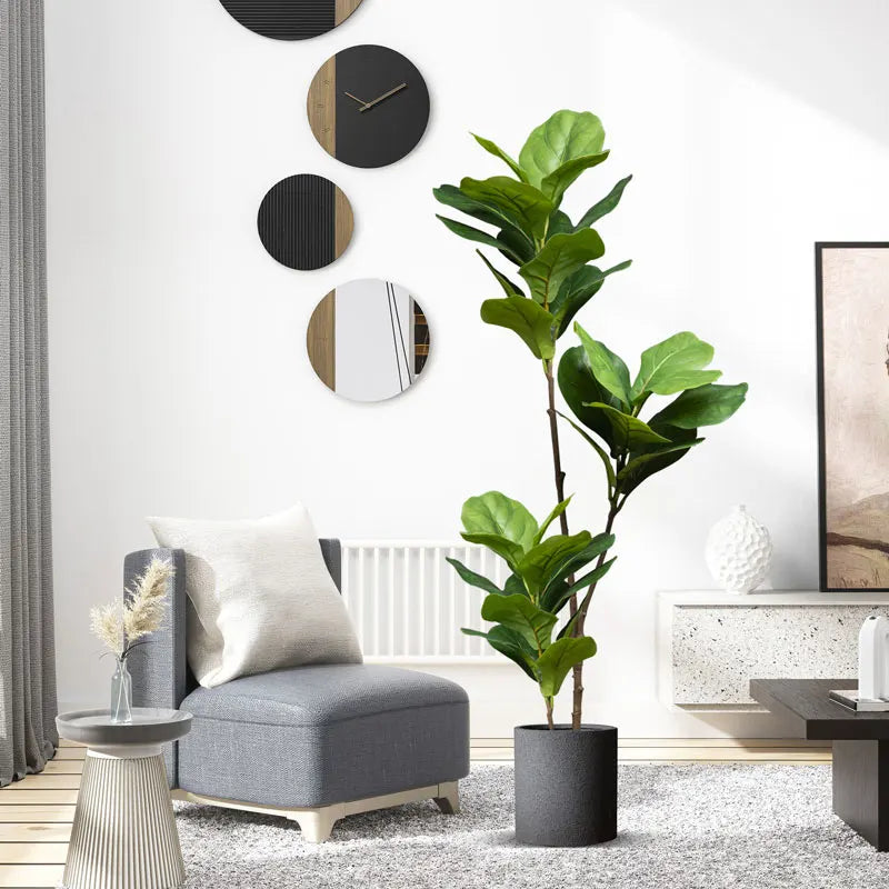 grand arbre artificiel ficus plante tropicale pour décoration intérieure extérieure - vue 1 sur 6