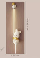 applique murale led ours décorative pour chambre enfant