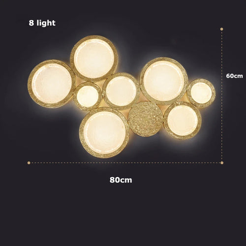 applique murale led postmoderne en cuivre avec miroir magique - vue 9 sur 9