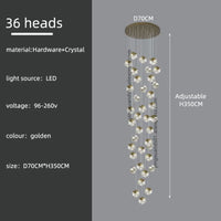 lustre carré moderne en cristal pour éclairage design