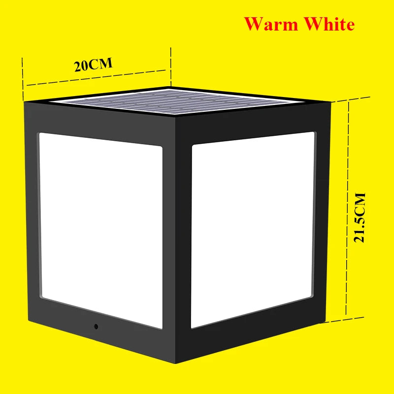 lanterne solaire colonne décorative pour jardin et extérieur - vue 19 sur 20