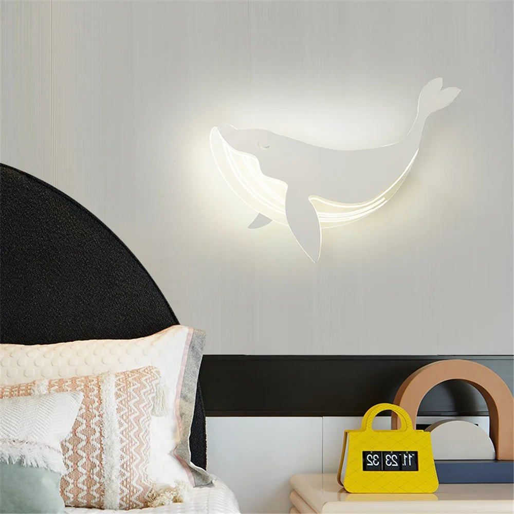 Applique murale acrylique motif dauphin lapin pour enfants - vue 5 sur 10