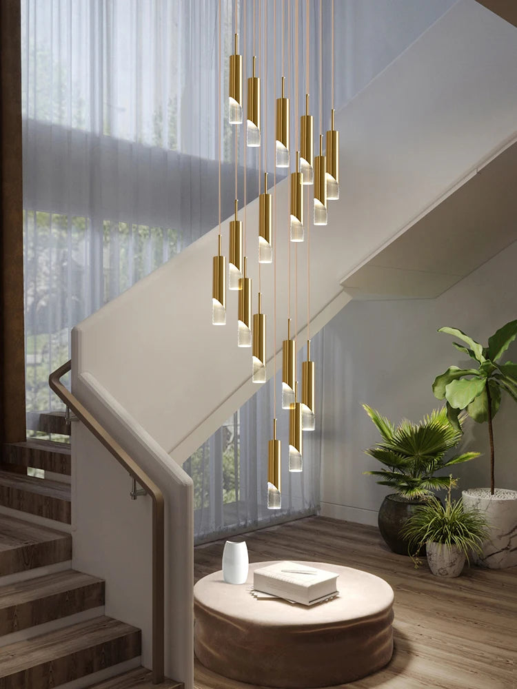 lustre nordique moderne en acrylique pour éclairage créatif intérieur - vue 2 sur 14