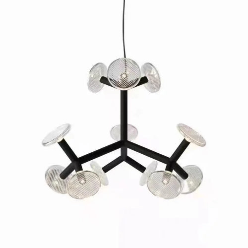 lustre créatif postmoderne en verre pour décoration intérieure - vue 12 sur 14