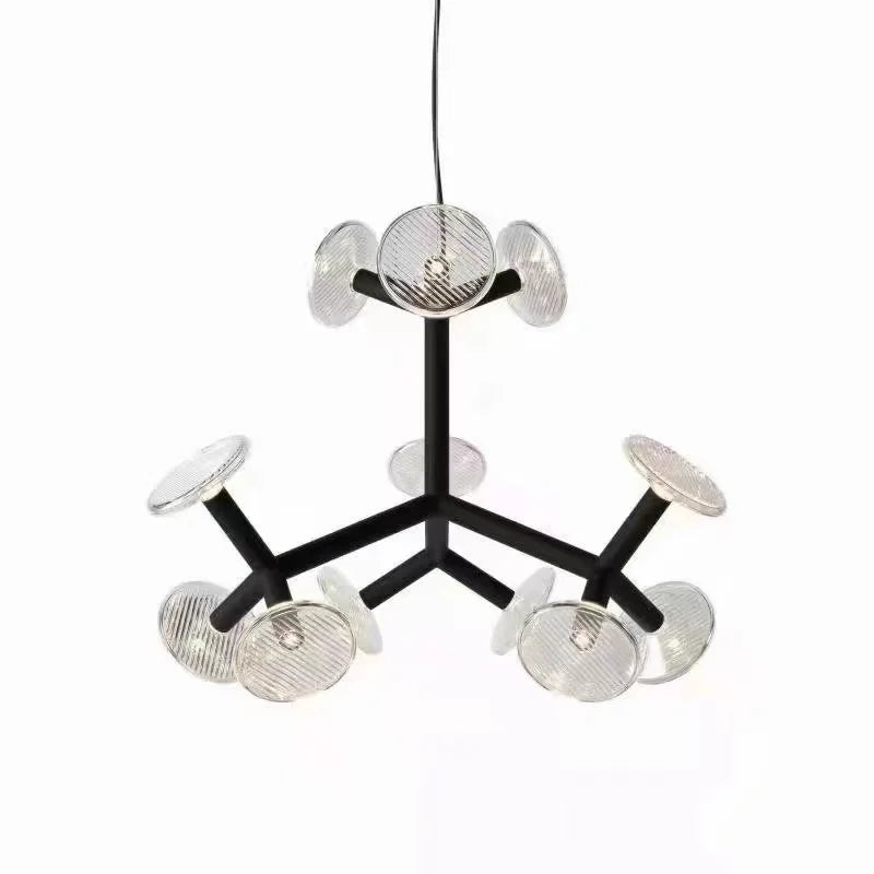 lustre créatif postmoderne en verre pour décoration intérieure - vue 11 sur 14