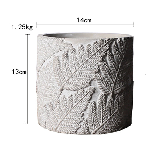 moule silicone pot fleurs béton motif vintage grand format - vue 14 sur 15