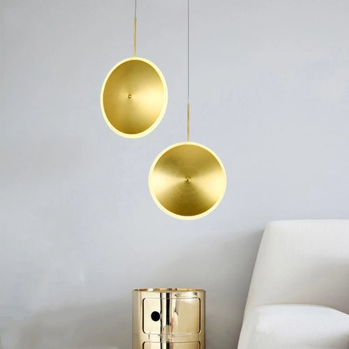 lampe led ronde en métal style art déco décorative - vue 5 sur 12