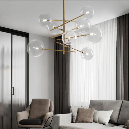 lustre nordique créatif pour salon bureau et étude - vue 2 sur 10