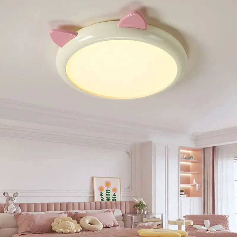 plafonnier mignon pour chambre d'enfant avec chat animal - vue 1 sur 8