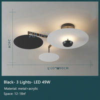 lustre rond avec télécommande gradation pour déco art salon