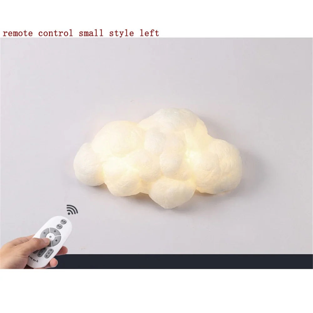 applique murale led nuage en imitation soie décorative pour enfants - vue 12 sur 14