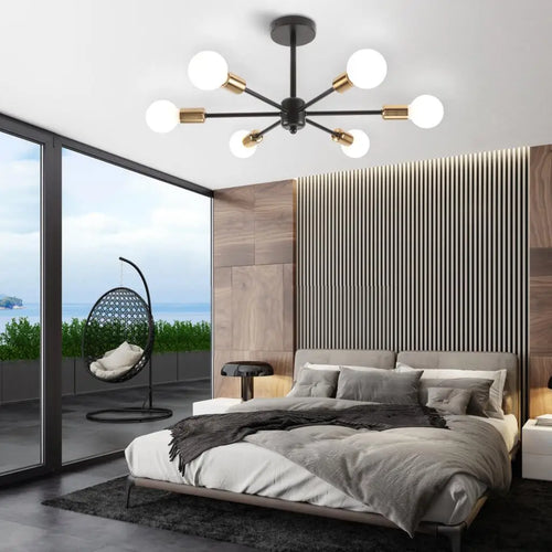 lustre led moderne pour un éclairage d'intérieur élégant - vue 5 sur 10