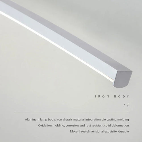 Applique murale LED ligne de salle de bain moderne lumière chambre salon étude mur lumière ambiante fer cuisson peinture lampes artisanales et lanterne - vue 5 sur 10