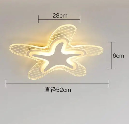 plafonnier étoile led pour décoration et éclairage intérieur - vue 12 sur 12